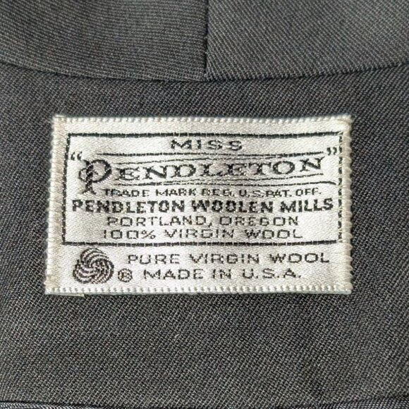Pendleton Vintage Wool Blazer Purple Womens Size 10 Made in USA - Picture 3 of 6